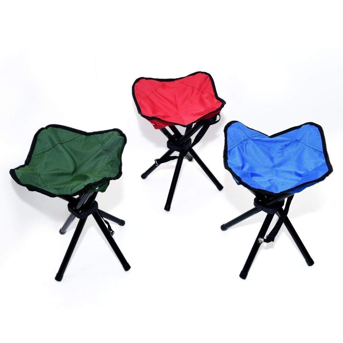 AARKRI SALES Portable Tripod Stool with Comfortable Padded Seat – Lightweight and Compact for Camping, Hiking, Outdoor Activities, and Travel - (Pack of 2)-image-49