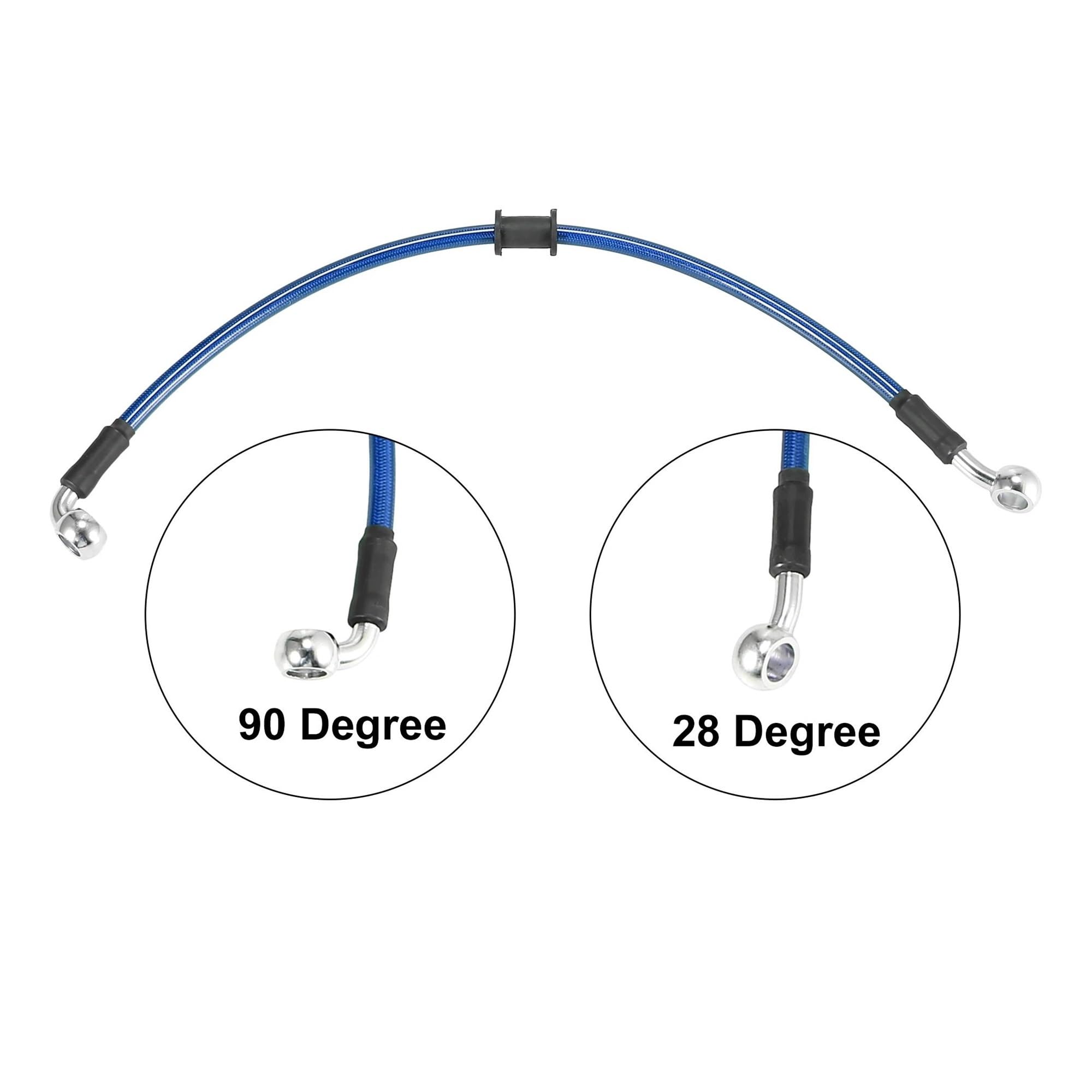 Moto Tubo Freno Tubo Flessibile Olio Frizione Freno Moto Tubo Freno Universale Blu Intrecciato In Acciaio Inossidabile Rinforzato Idraulico Da 40 Cm (Size : 1900mm)