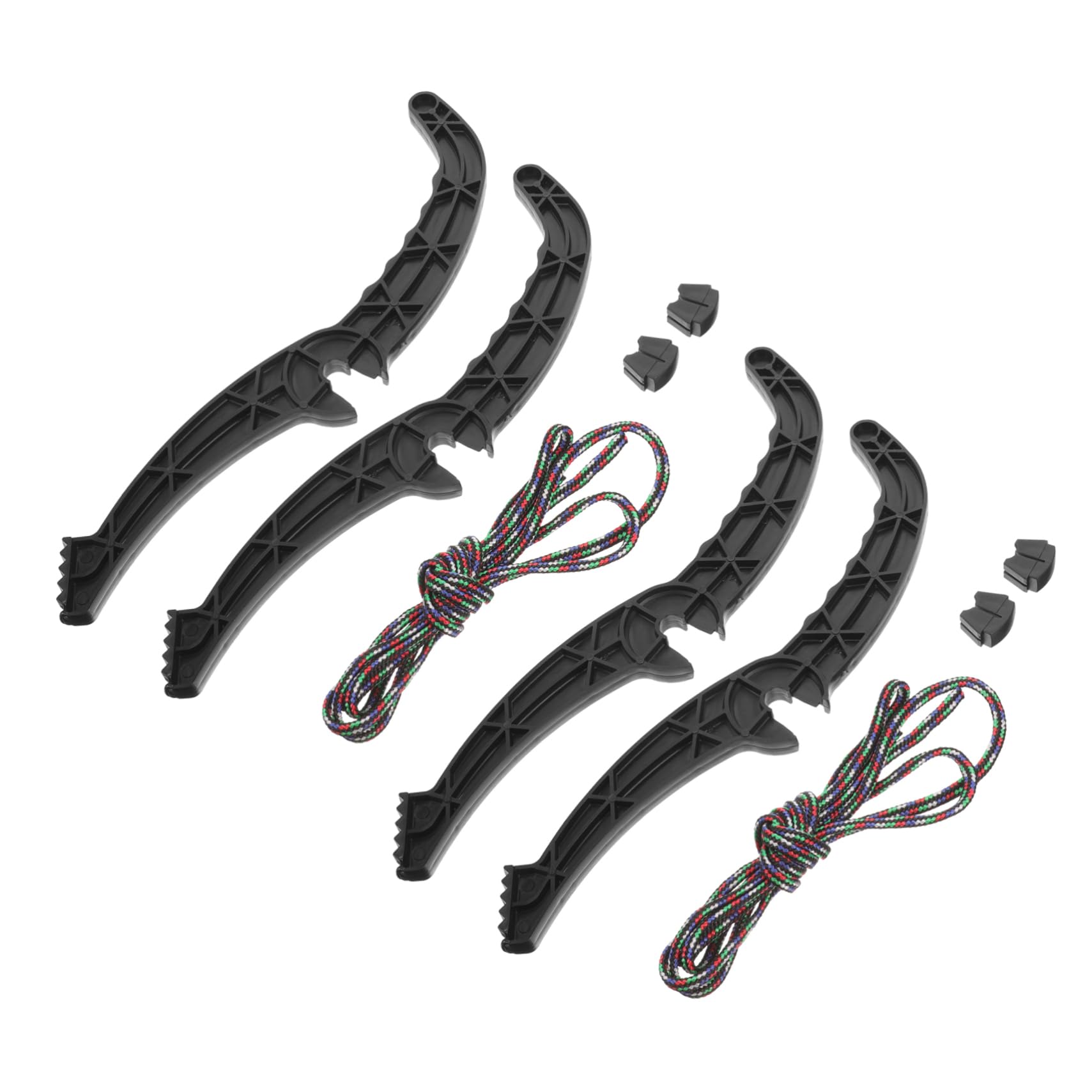 SUPVOX 4 Sets Snowboard Grip Carry Handle Replacement Part for Skiing Strong Plastic Brake Lever Essential Snowboard Accessory