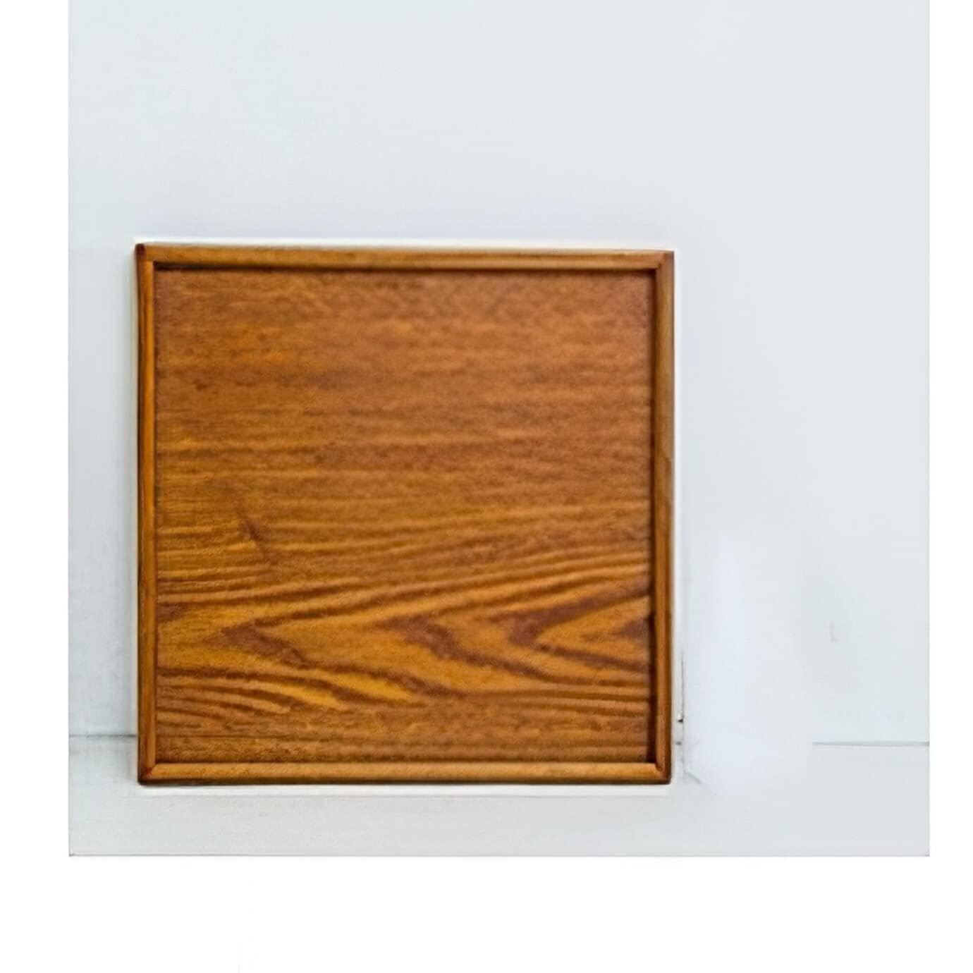 Plateau de Salle de Bain Plateau en bois Japonais Brown 30cm carré Rectangle Thé café Ensemble Vaisselle Palette Food Plaque Home Cuisine Armées de stockage Bac de salle de bain ( Color : 30X30X2CM )