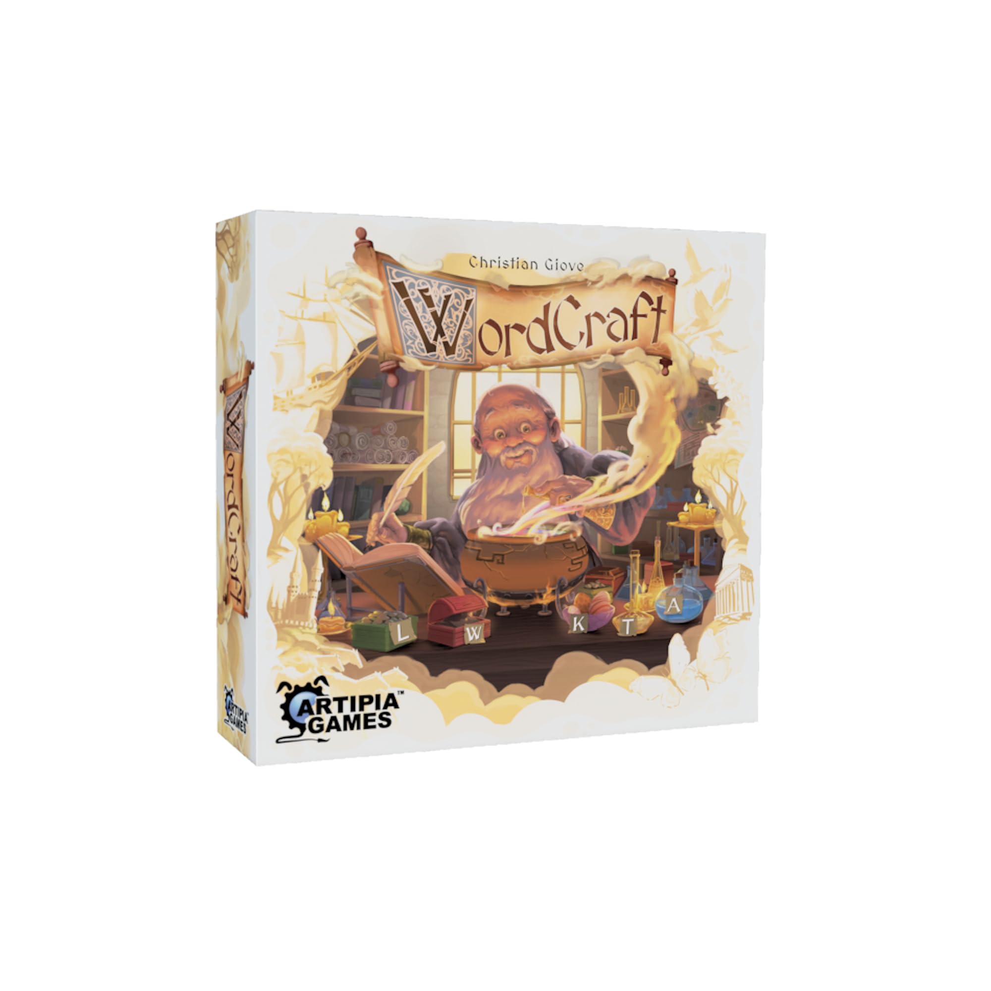 WordCraft Jeu de société - Jeu de mots magiques - Jeu de stratégie et de langage pour les amateurs de mots et les tacticiens