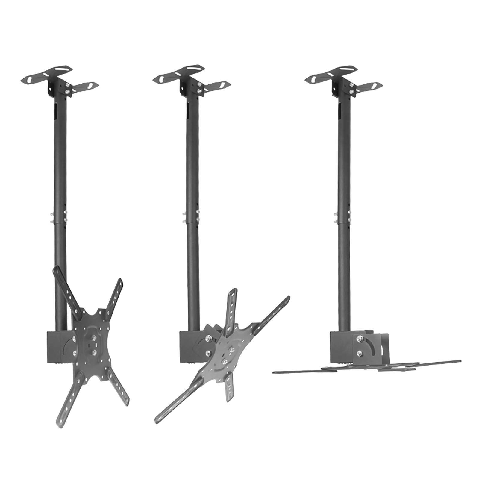 Supporto TV, Supporto TV A Parete Extra Lungo per Soffitto, Distanza Fori di Supporto Entro 400 * 400 Mm, per Schermi LCD da 32 A 55 Pollici, Due Metodi di Installazione
