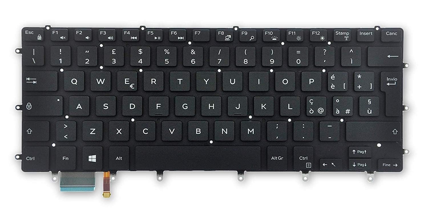 INFOELETTRONICA LO STORE DELLA CONVENIENZA E QUALITA' Tastiera Italiana per dell XPS 15 9550/9560/9570/7590 RETROILLUMINATA
