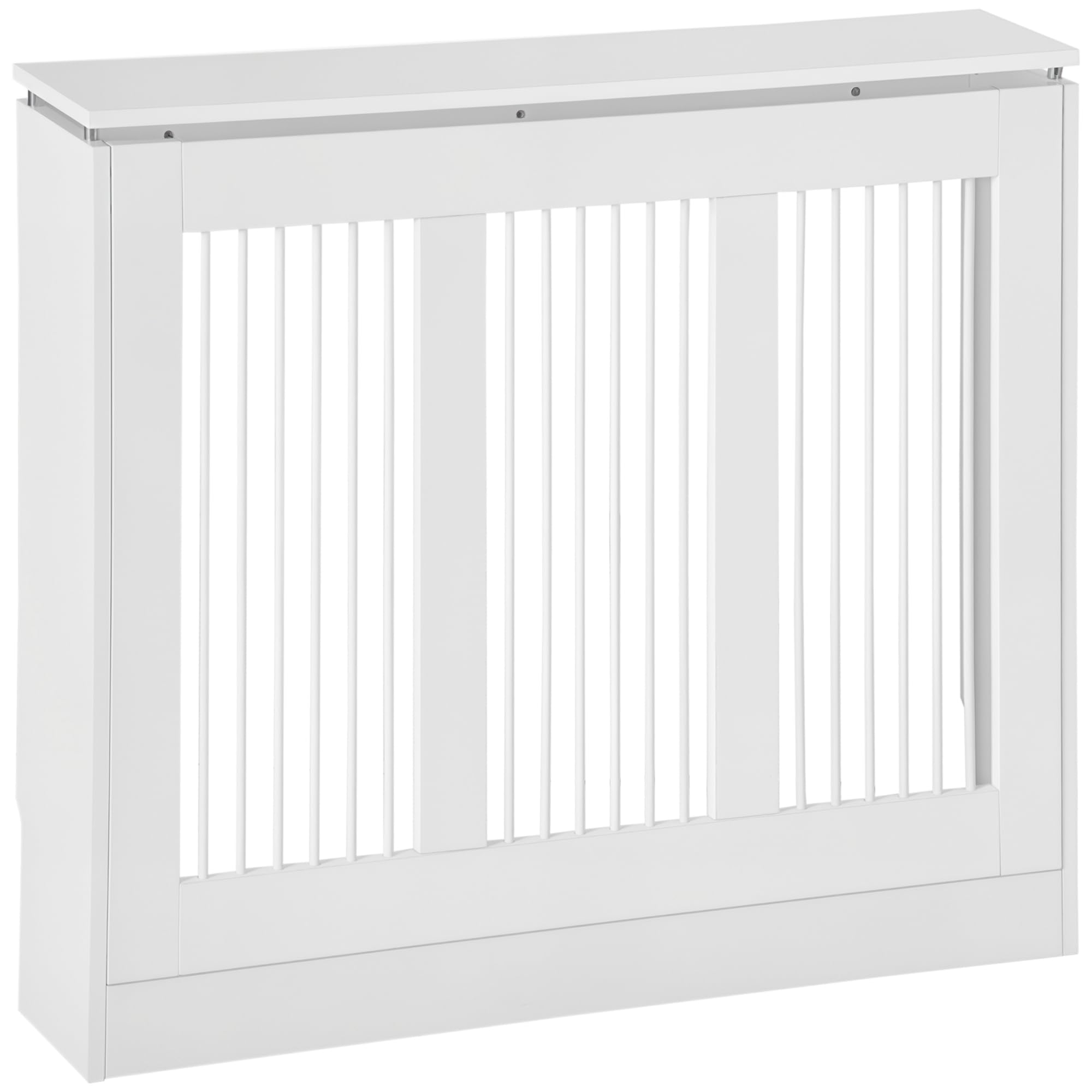 HOMCOM HOMCOM Heizkörperverkleidung Heizungsabdeckung Heizkörper Radiator Abdeckung 90 x 18 x 84 cm Heizkörper Abdeckung für Schlafzimmer Wohnzimmer Weiß