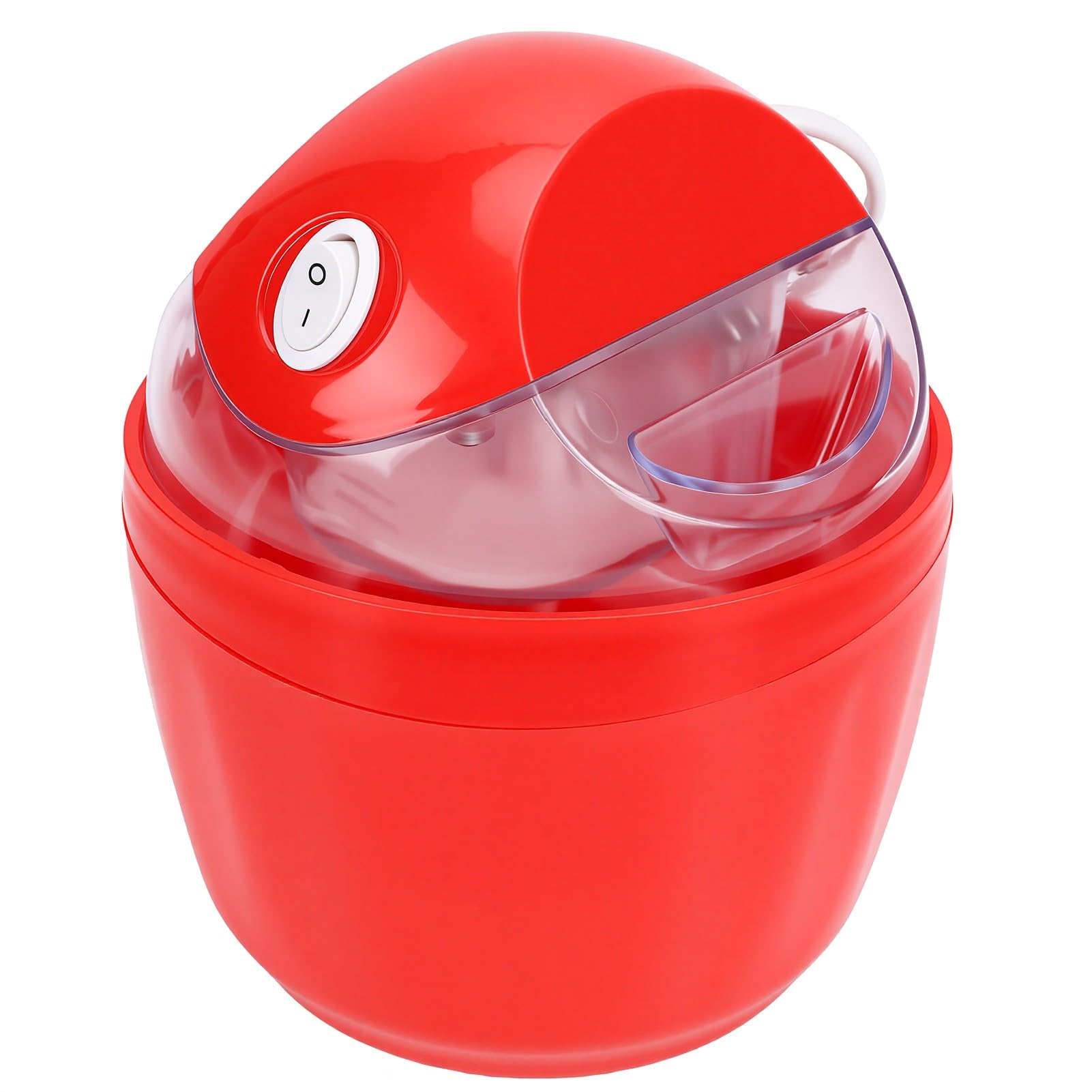 Topiky Máquina Eléctrica para Hacer Helado para Niños, Tazón Mini (rojo)