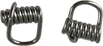 Premium Heavy Duty Stainless Steel Clip N Spin Clevis for Fishing Lures Spinner Bucktail Blade Clevis Made in USA 50 Pack Size #2