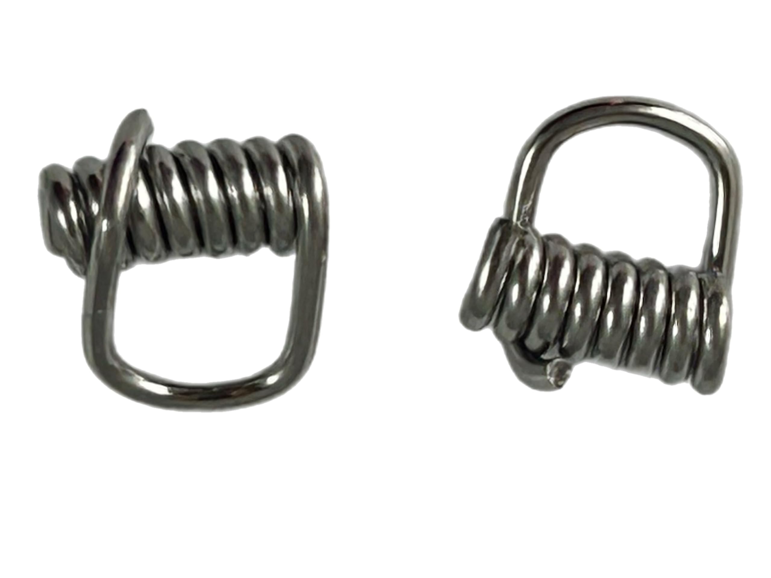 Premium Heavy Duty Stainless Steel Clip N Spin Clevis for Fishing Lures Spinner Bucktail Blade Clevis Made in USA 50 Pack Size #2
