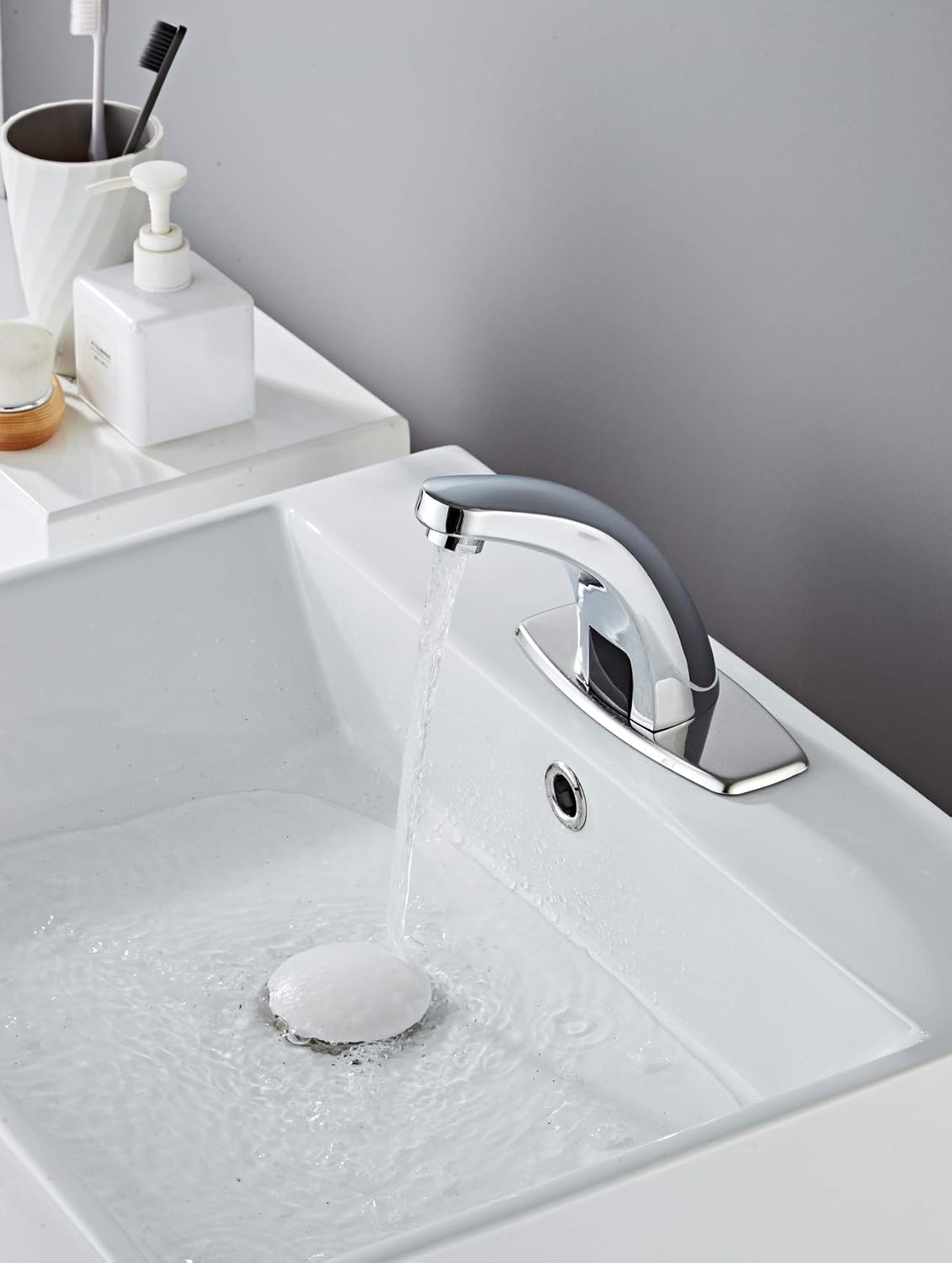 Prоduсt Dеаl Luxice Automatic Touchless Infrared Sensor Faucet,Hot & Cold Mixer Cover Plate Included Water Tap, Chrome Finished ¡­