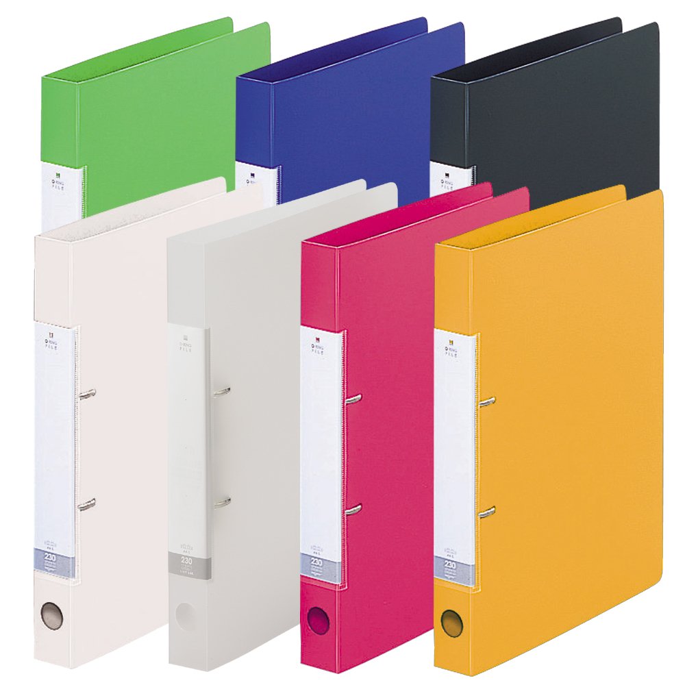 Amazon | リヒトラブ リングファイル 2穴 D型 A4 クリヤー G2220-1 | D