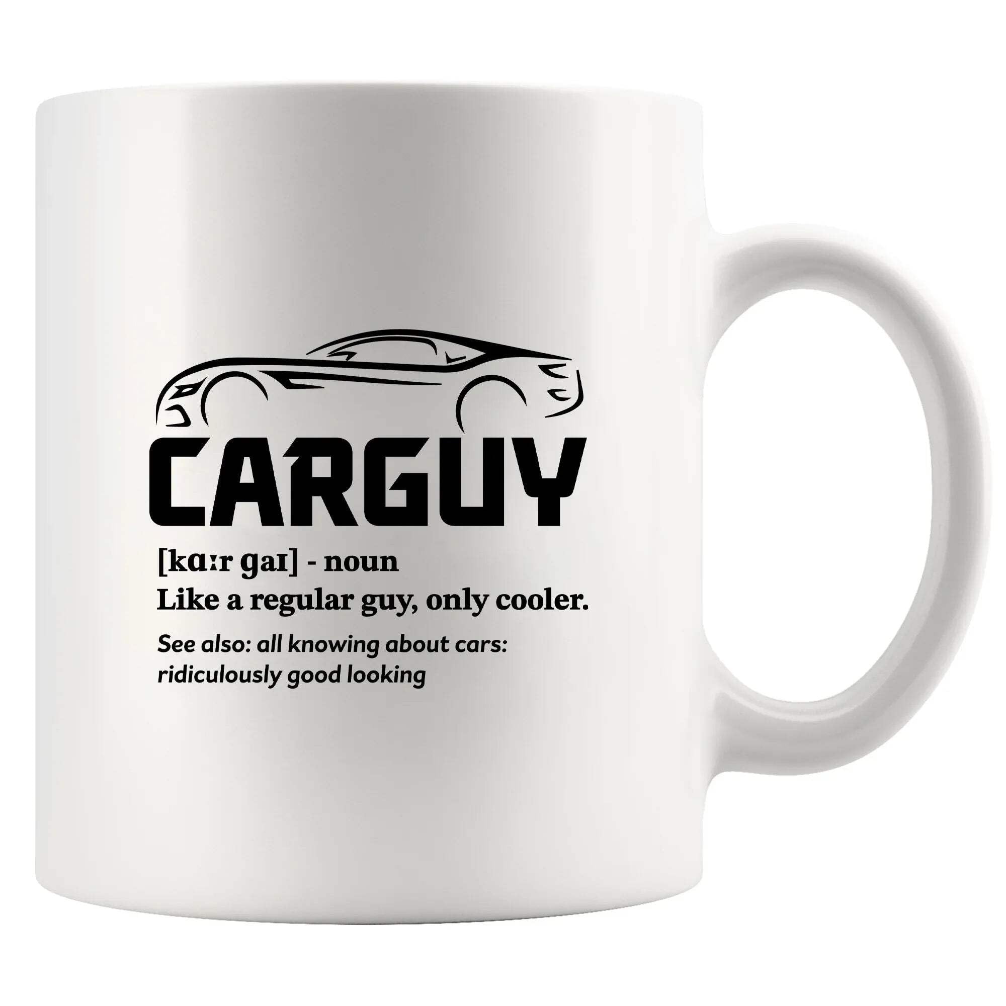 Car Guy Definition Mug Car Lover Gifts For Men Husband Boyfriend Dad Brother Uncle From Wife Girlfriend Mom Car Mechanic Racer Coffee Ceramic Mug 11 oz White