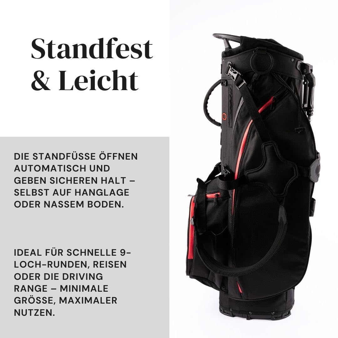 Golfbag für Herren & Damen – Products & More standbag I Golf Trolley I cartbag-Golf I Golftasche Herren I leichtes Standbag mit Tragegurt & 5‑Fach Schlägerdivider