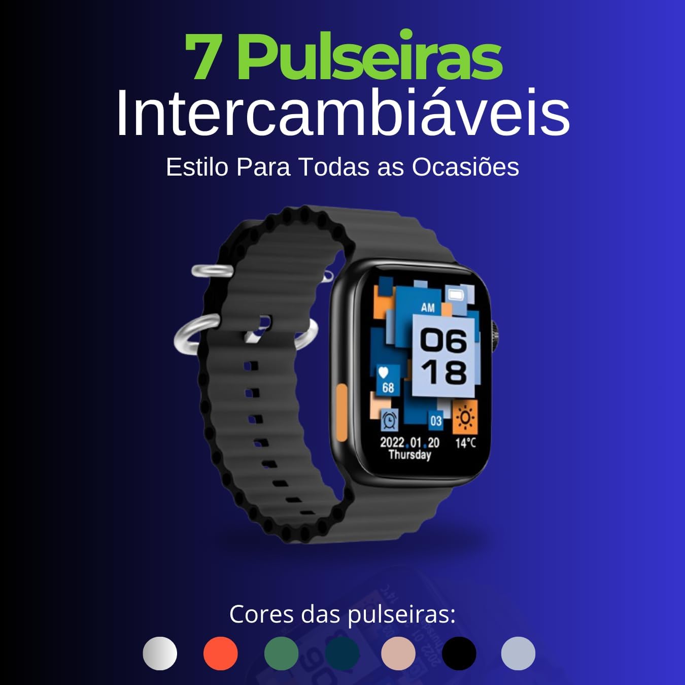 Smartwatch 7 Review: Testado por 7 dias com autonomia de 48h