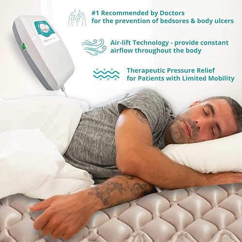 Miniatura 3 de Almohadilla de colchón de alivio de úlceras de presión de aire alterna para prevención de llagas de cama, colchón de aire para cama de hospital