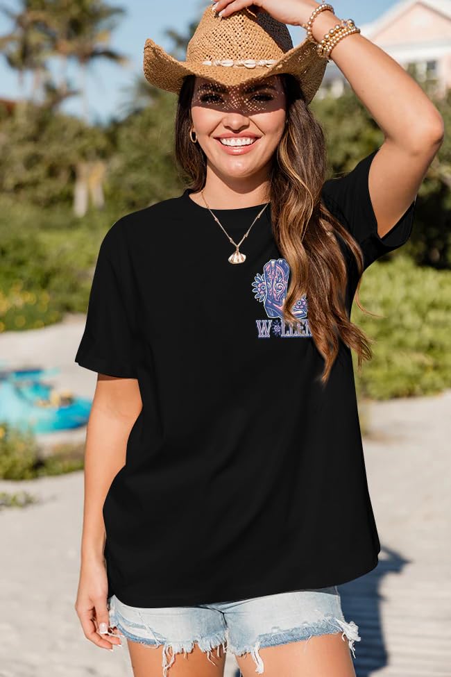 Women Western Cowgirl Shirts I'm The Problem Country Music Shirt Retro 80s 90s Tees Vintage Concert Music Lover Tops3