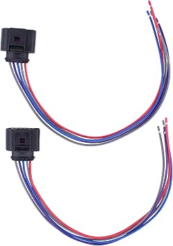 2X 5 Pin Prewired MAF Mass Air Flow Plug Pigtail Connector for Au-di V-W