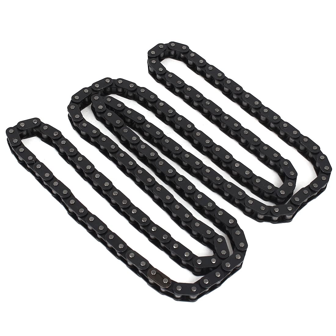 PATIKIL 150cm Lungo 3/8" 06B Passo Rullo Catena, 160 Link Rivettato Industriale Collegamento Link