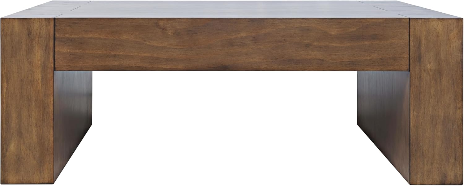 Jofran Taos Modern Rustic Luxury 52" Dovetailed Coffee Table,Chestnut