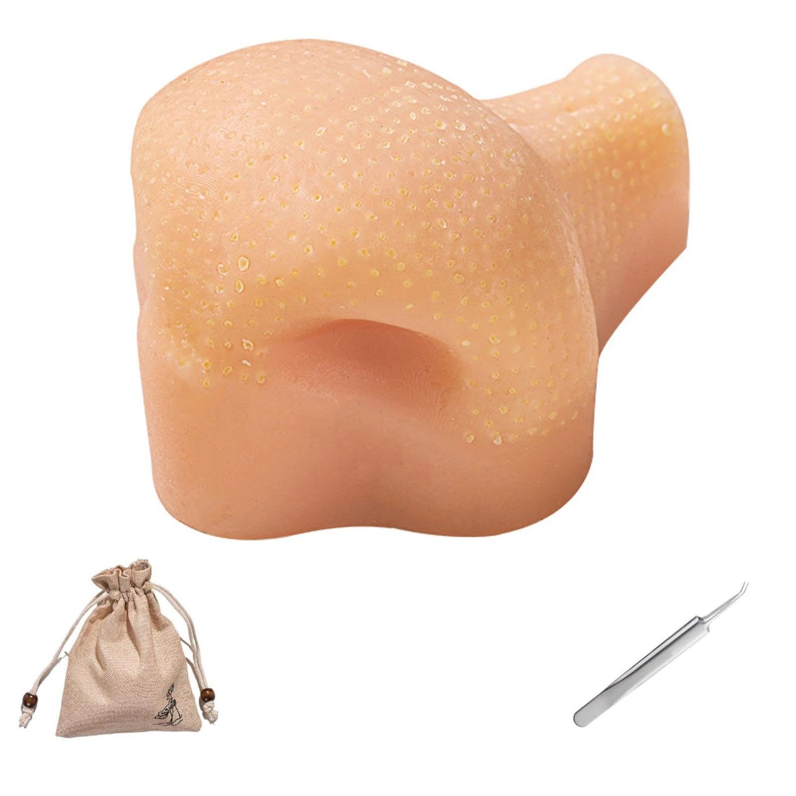 Silicone Pimple Popper Toy, ASMR Blackhead Popping Simulator Stress Relief Tool for Adults, Tactile Fidget Gadget