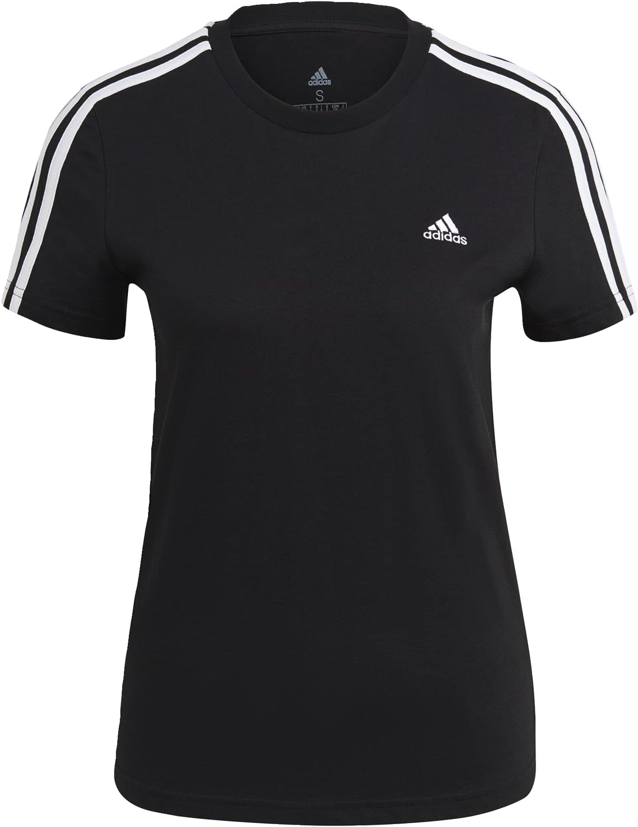 Womens Essentials Slim 3-Stripes T-Shirt