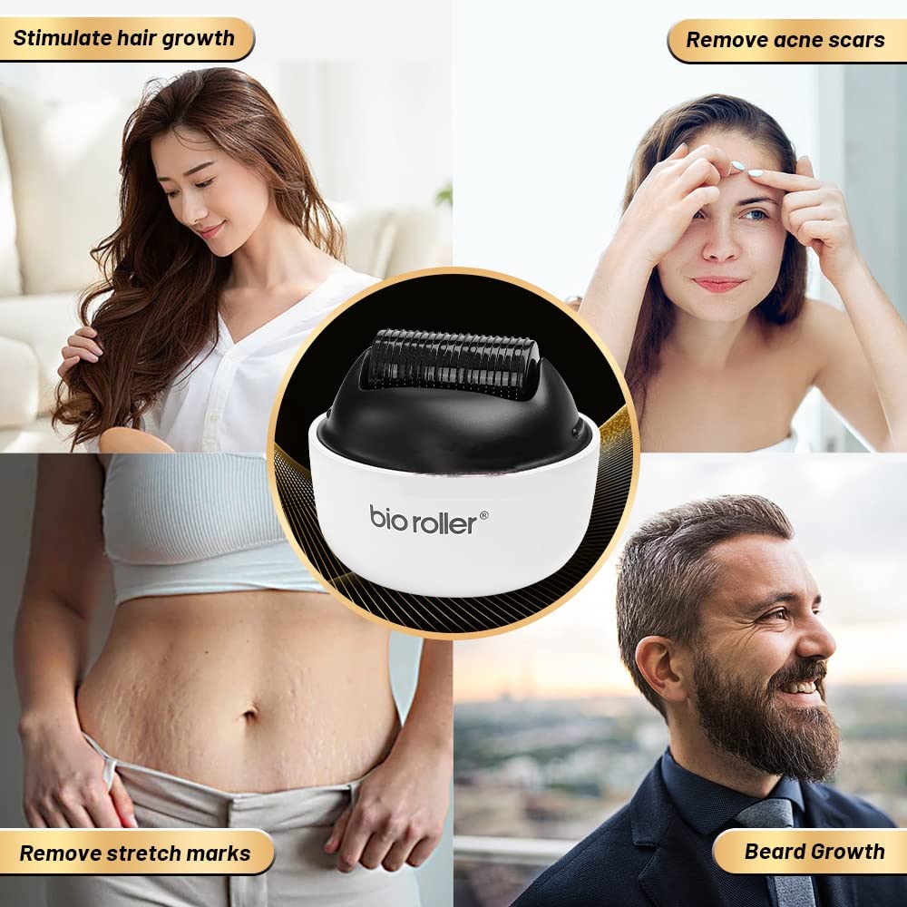 Micro Derma Roller Stamp 1200 aghi in titanio per riduzione dei pori, schiarimento della pelle e crescita dei capelli