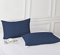 Vista 30 de Juego de 2 fundas de almohada 100% algodón egipcio, fundas de almohada refrescantes de 400 hilos, fundas de almohada suaves y transpirables con Beige