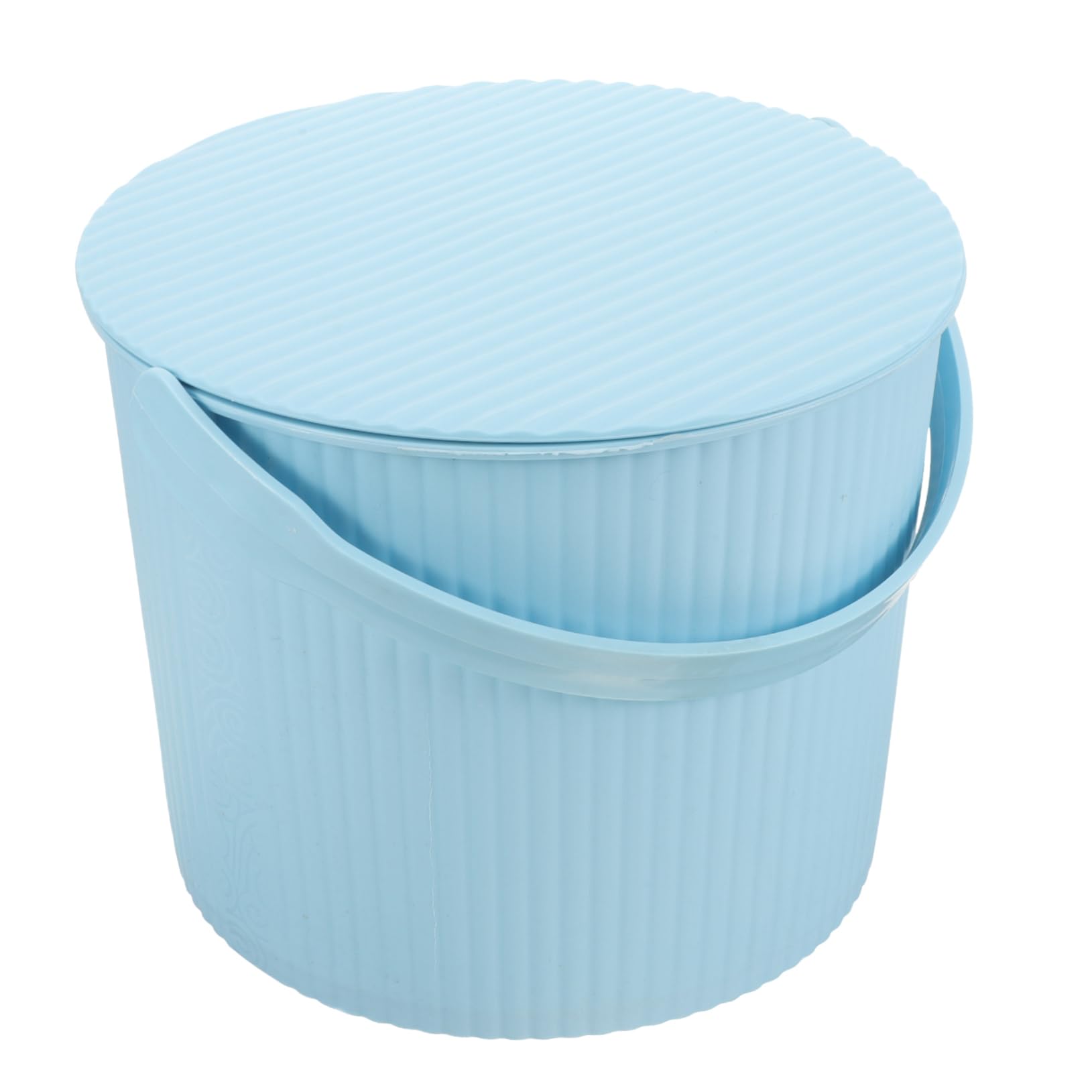 Seau de rangement plastique épais et tabouret de stockage portable
