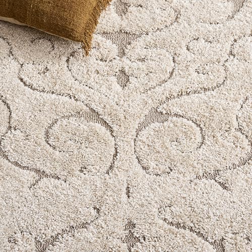 Tapete Redondo 200.66 cm Cream Beige Safavieh Shag miniatura 6