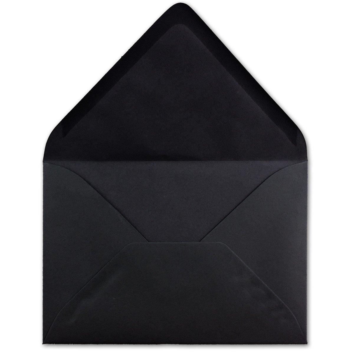 Koperty 1000 DIN C5 czarne - 22,0 x 15,4 cm - 110 g/m² klejenie na mokro koperty bez okienka na Boże Narodzenie kartki z życzeniami - agent szczęścia xx.