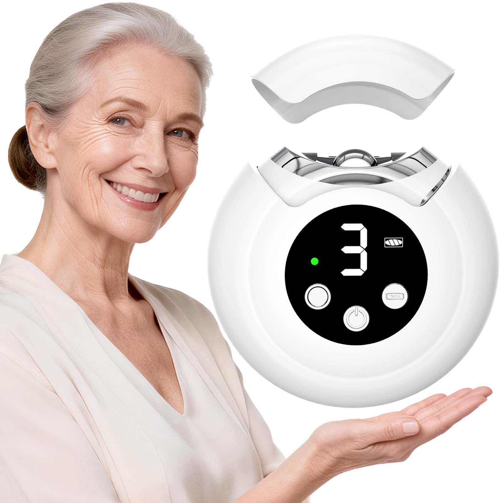 Gifts for Women Electric Nail Clipper for Adults Seniors 3 Speeds Automatic Nail Clipper Trimmer with LED Light