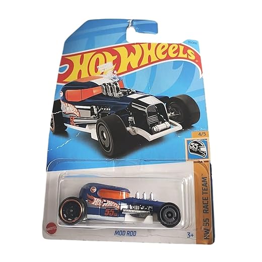 HotWheels Treasure Hunt Mod Rod (Blue) 2023 HW 55th Race Team