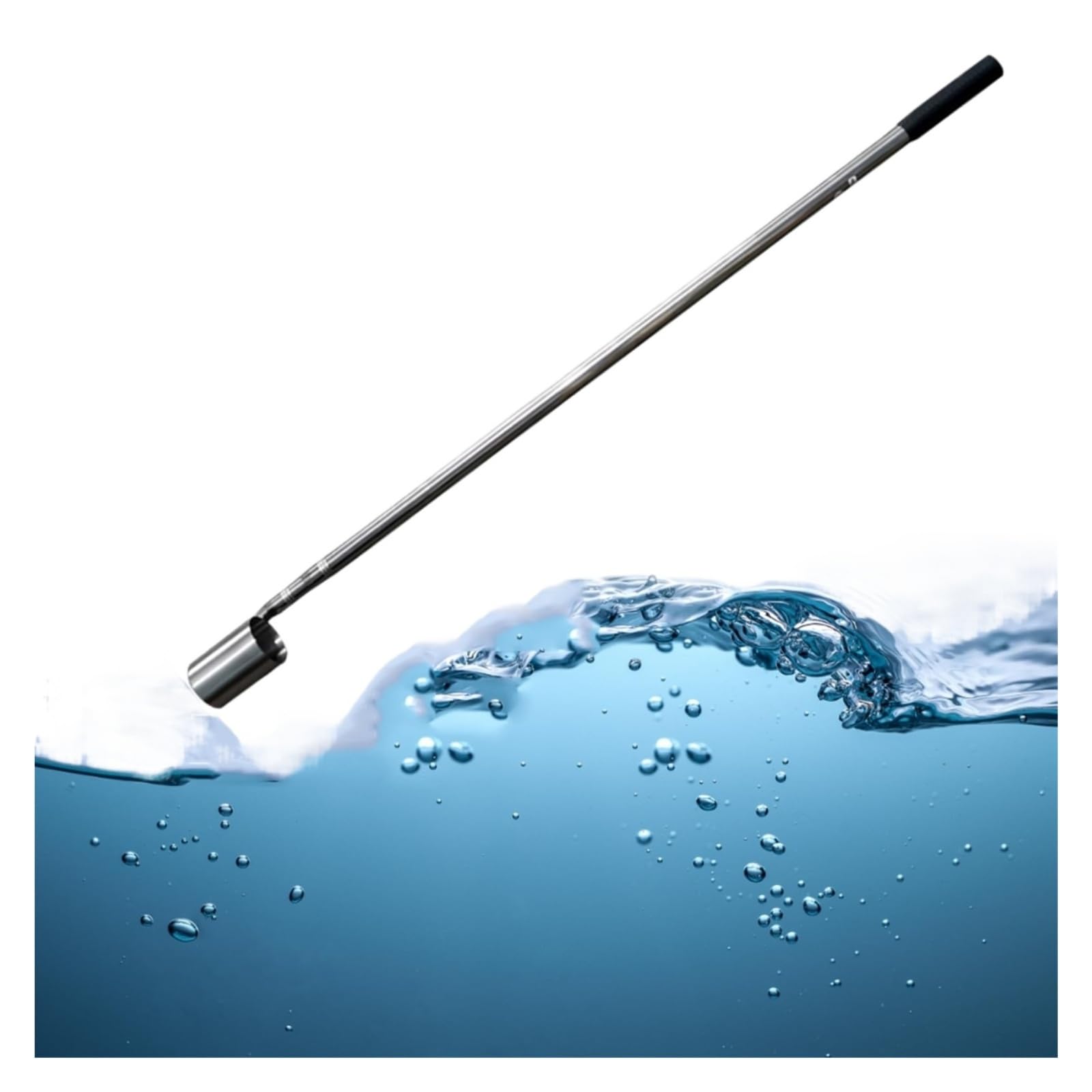 Teleskopischer Wasserprobenehmer aus EdelstahlWasserprobenahme-Löffelsystem | Mit Haken und Doppelgriff, Pendelbecher-Design, klare Skala, einfach zu tragen und aufzubewahren