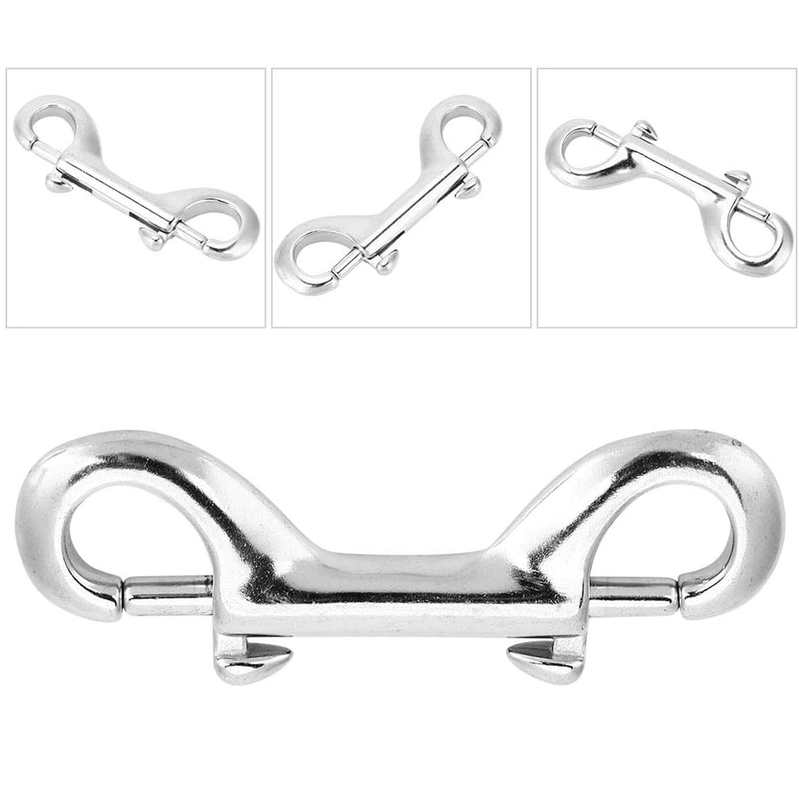 10 Mini Moschettoni In Metallo 2,5 Cm - Clip A Molla In Lega Di Zinco Nere - Resistenti E Corrosione - Per Portachiavi, Guinzagli, Borse E Artigianato - 2