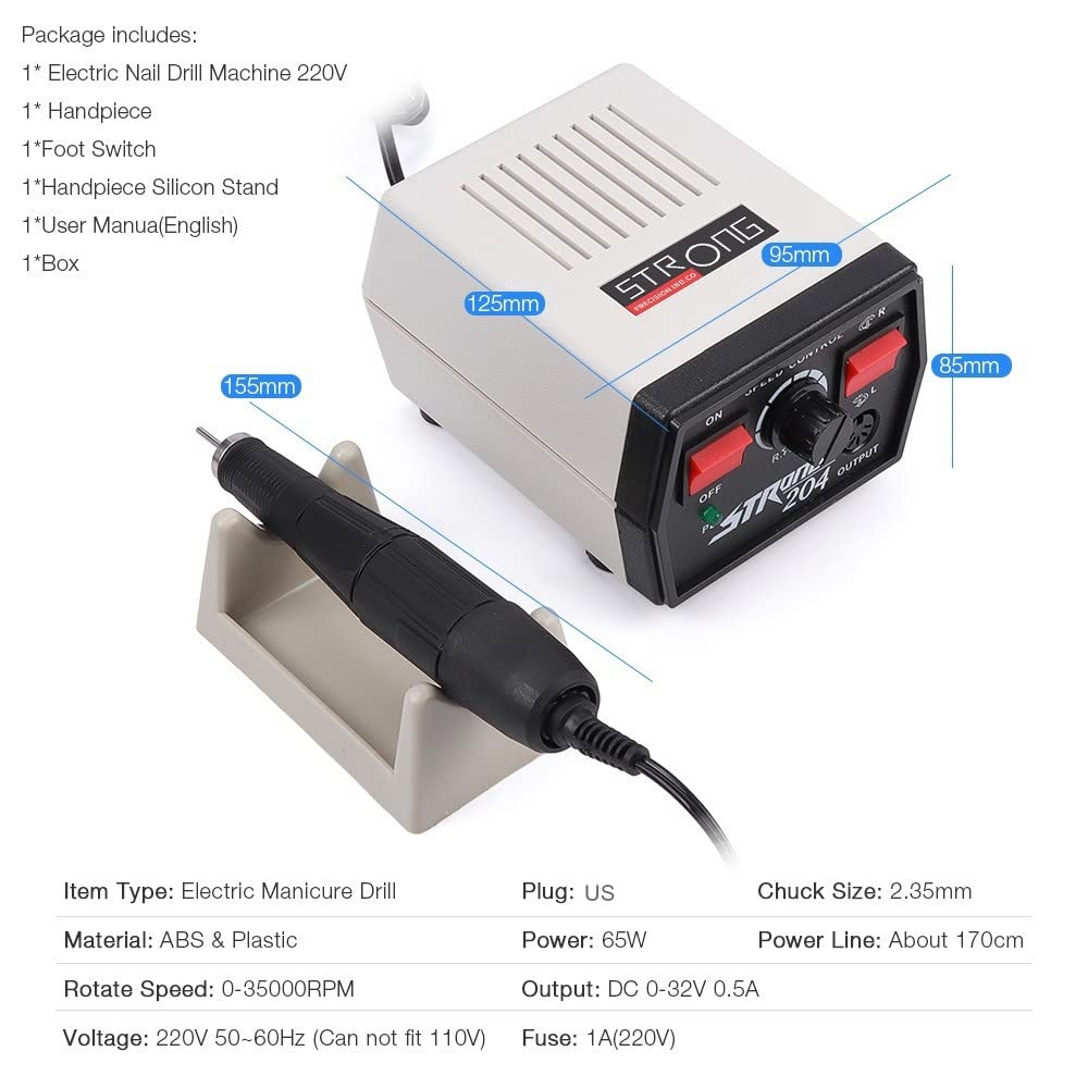 NSKI 35000 RPM Nail File Drill