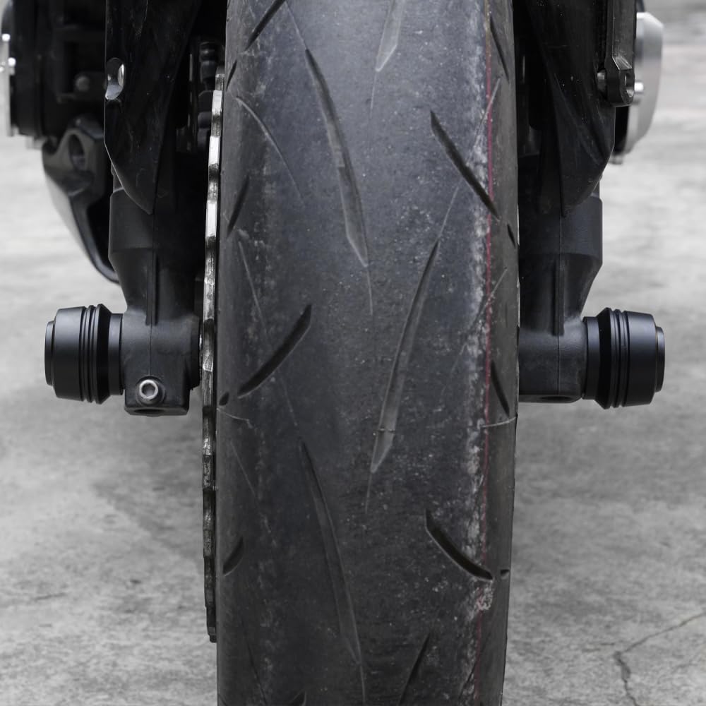Für Honda X-ADV XADV 750 XADV750 X ADV 750 2017-2023 2024 2025 2026 Motorrad Zubehör Vorderrad- und Hinterrad-Crash-Slider Schutzpolster Rahmenschieber (Schwarz)