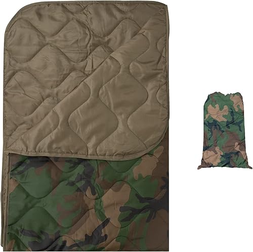 LOOGU Manta de camuflaje con aislamiento impermeable para acampar al aire libre, senderismo, caza, supervivencia, mochilero, picnic