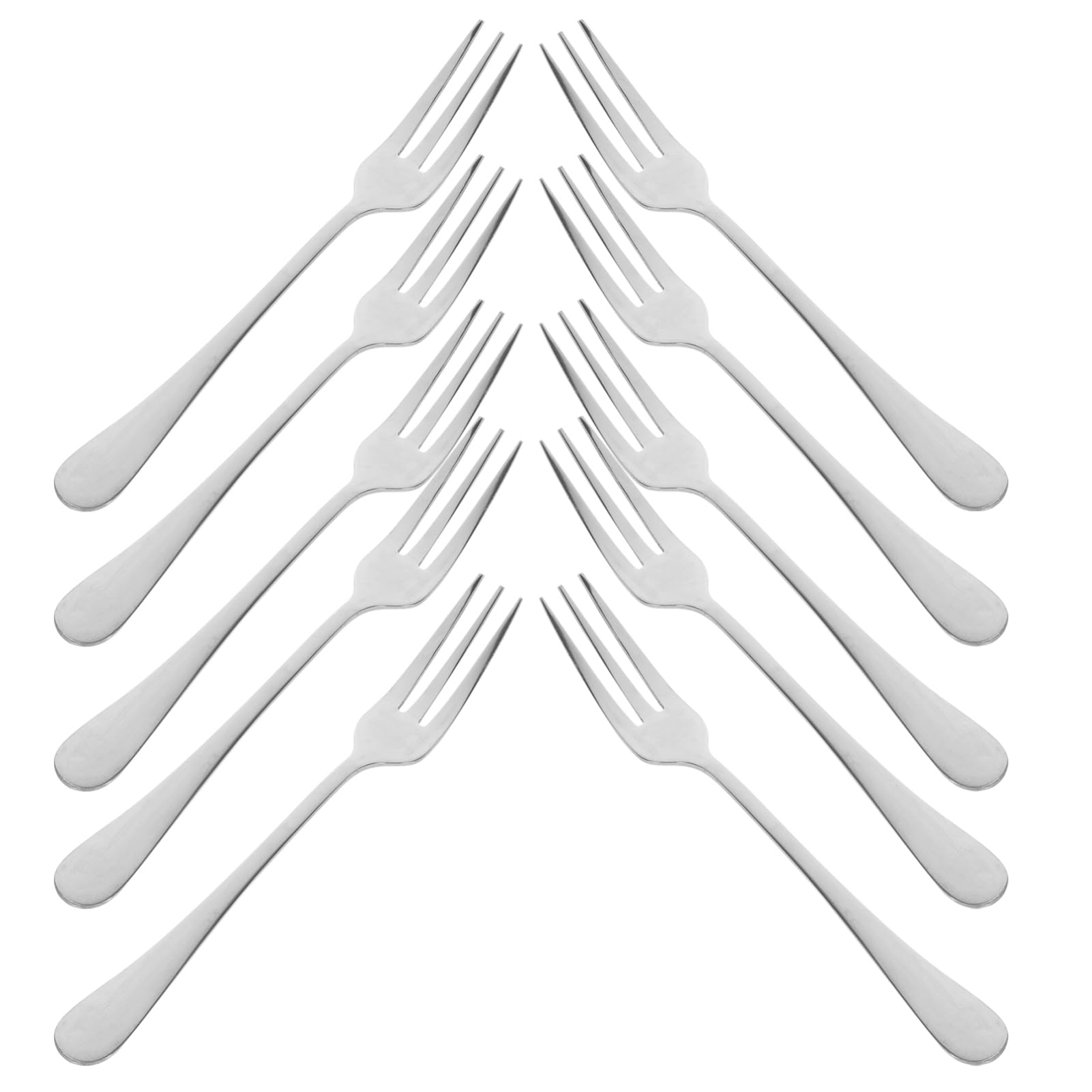 Unomor 12-piece Stainless Steel Fruit Forks Mini Appetizer Forks for Desserts Tasting Snacks Salad Home Restaurant