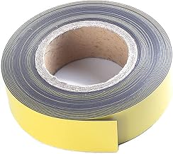 Rollo de cinta magnética, tiras de imán de color – borrado en seco, cinta de arte gráfico, 40 x 33 pies, línea de marcado de rejilla (amarillo)