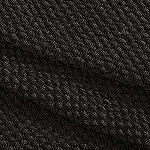 Miniatura 2 de XMNTG Juego de 2 fundas elásticas para reposabrazos de forro polar color negro, fundas para reposabrazos lavables y antimanchas, fundas protectoras