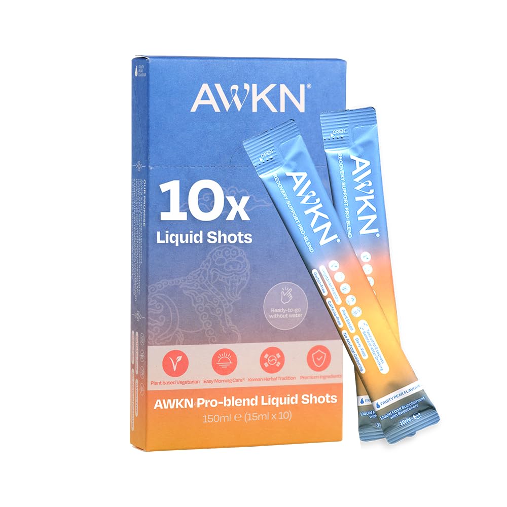 AWKN Post Party Detox Shot | Korean Pear Juice for Morning Recovery | Wake Up Refreshed | Plant Based | Rich in Antioxidants |10 x Liquid Shots