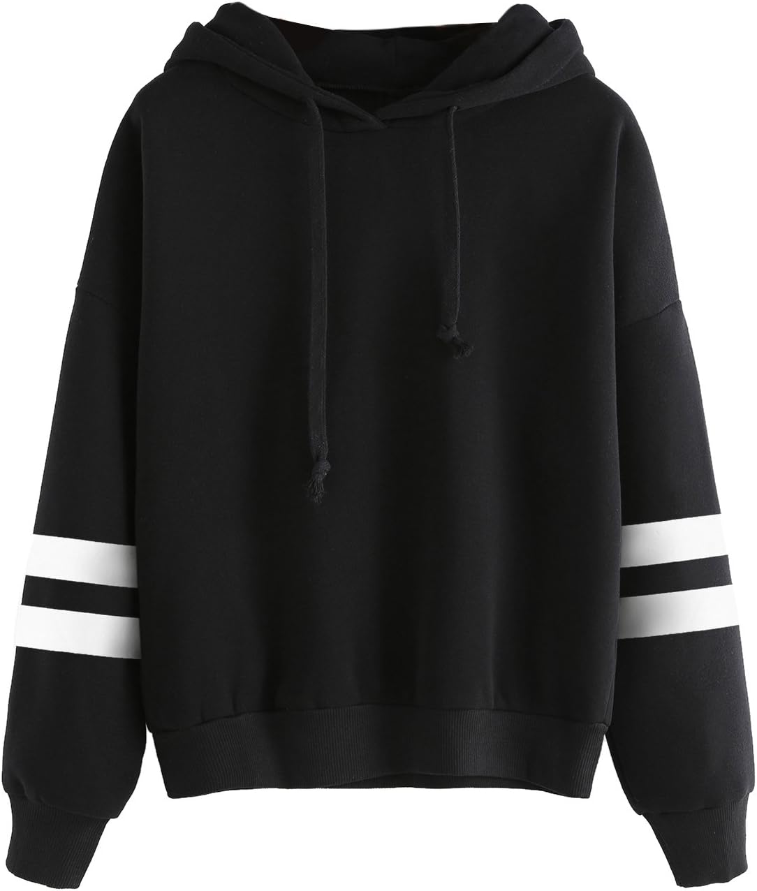 SweatyRocksSweatshirt Pullover Fleece Drop Shoulder Striped Hoodie
