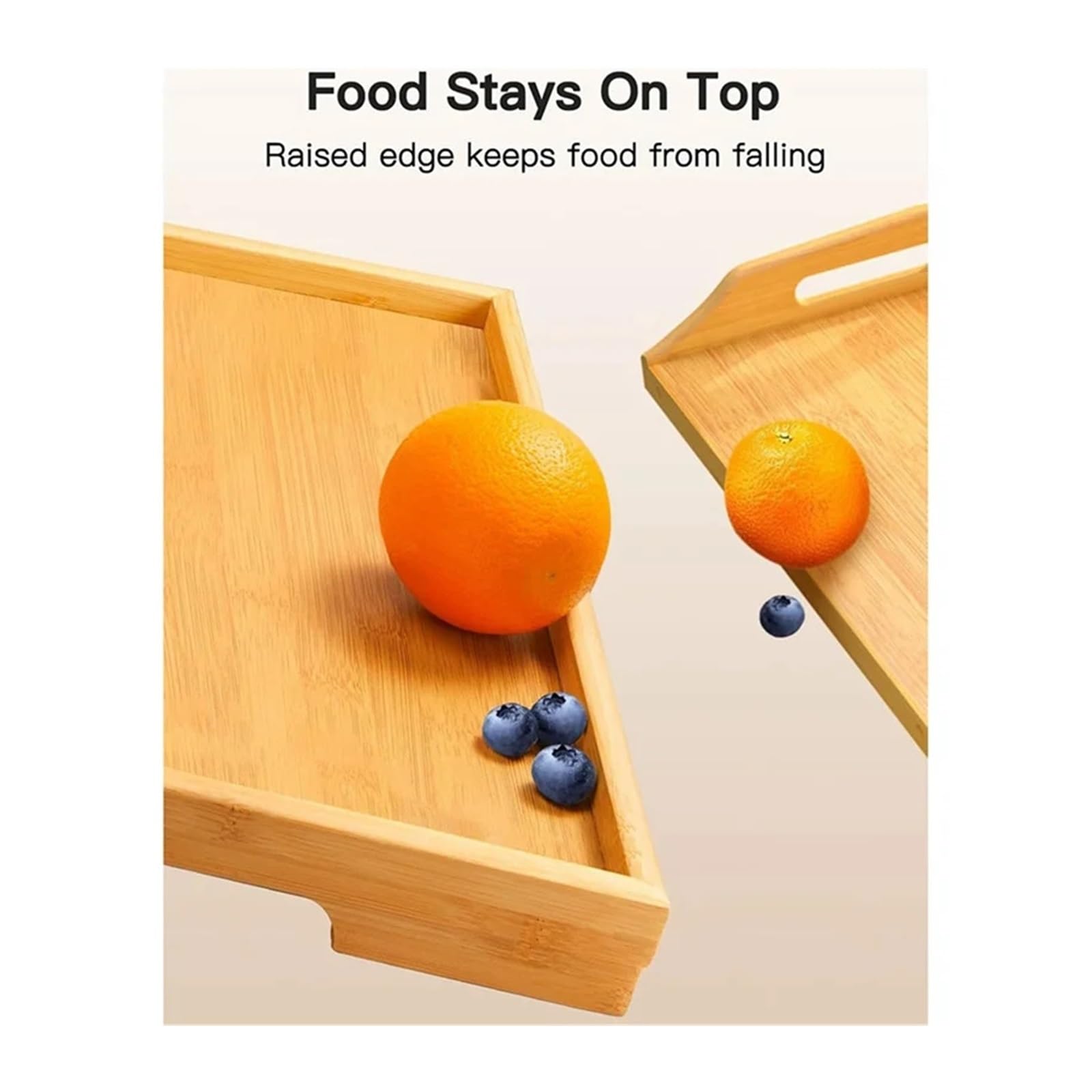 Plateau de lit pliable en bambou pour petit déjeuner, ordinateur portable et travail, design léger et portable pour canapé, idéal pour la maison et le bureau, polyvalent et pratique