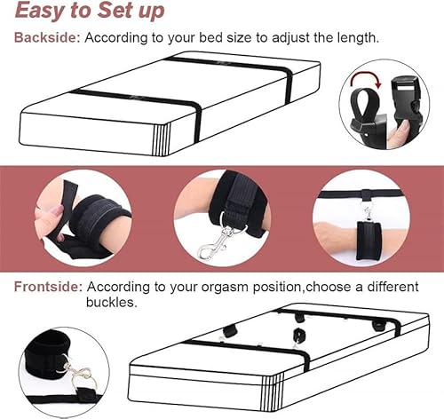 Yoga Exercise Sleep Aid Bed Fixation Strap, Home Yoga Kit with Adjustable Exercise Tools, Couple Gift - Q