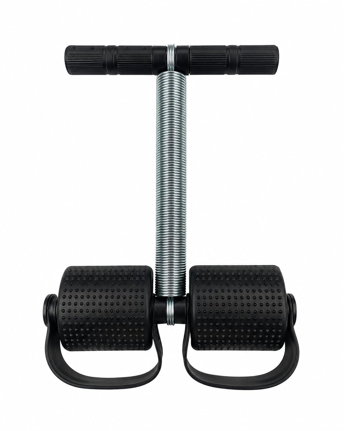Single Spring Abdominal Exerciser | Full Body Resistance Trainer with Foot Pedals & T-Shape Handle | Home Workout Equipment-image-49