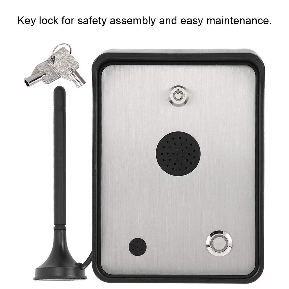 Interphone audio de GSM, système de contrôle d'accès d'interphone d'acier inoxydable de contrôleur d'accès d'ouvre-porte à l'abri de la pluie, serrure imperméable innovante pour la porte simple de mai