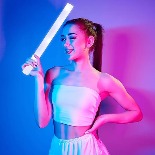 Miniatura 5 de Honoson 80 varillas luminosas para fiesta de Pascua, suministros de espuma intermitente que brilla en la oscuridad, varillas de fibra brillante a