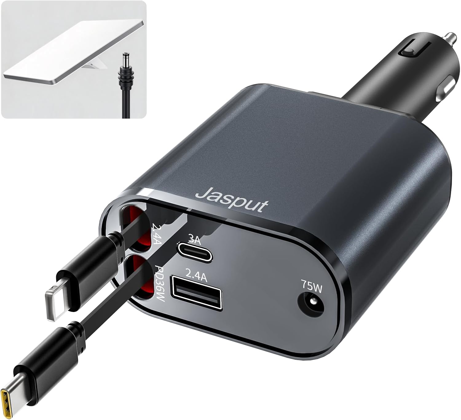 Amazon.com: Jasput Starlink Mini Car Adapter, 75W DC Power Adapter, 12V ...