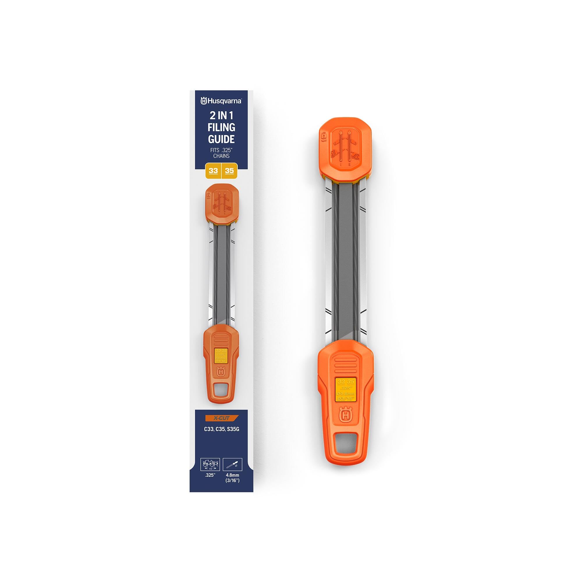 Husqvarna Kit de Lime 2-en-1 Équipement d'Origine, Affûtage Précis