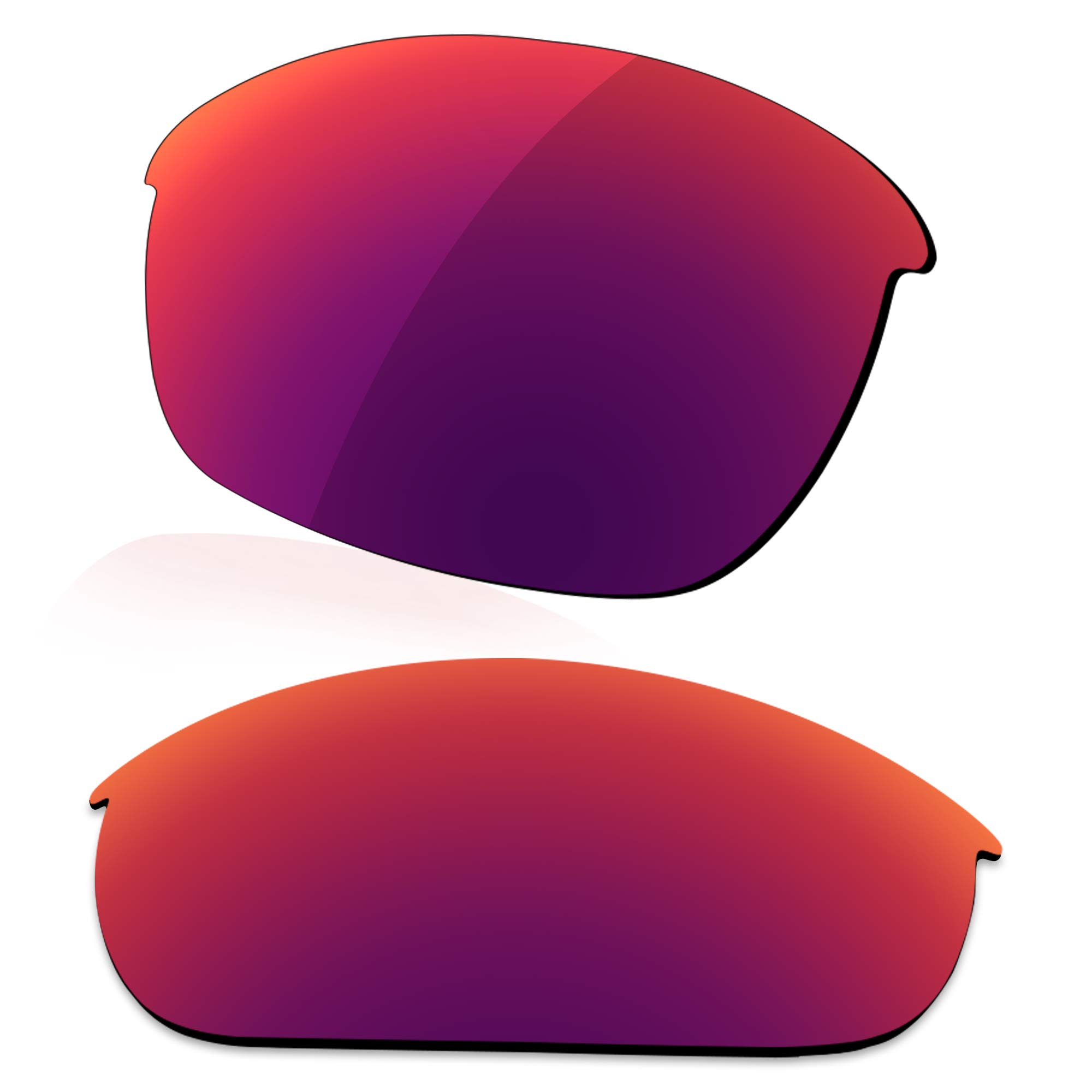 Lenzreborn Men's Royal Purple - Polarized Mirrored Polarized Lens Replacet For Oakley Half Jacket 2.0 Oo9144 Sunglass