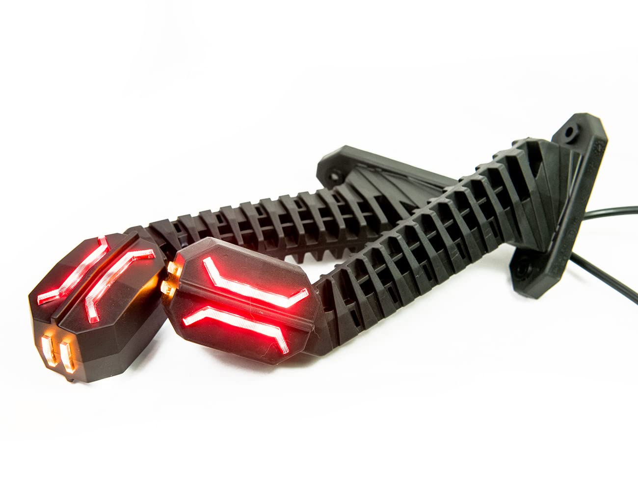 2 x LED caoutchouc feu de gabarit latéral 12V 24V avec homologation E feu de position voiture camion caravane voiture lampe lumière blanc rouge orange