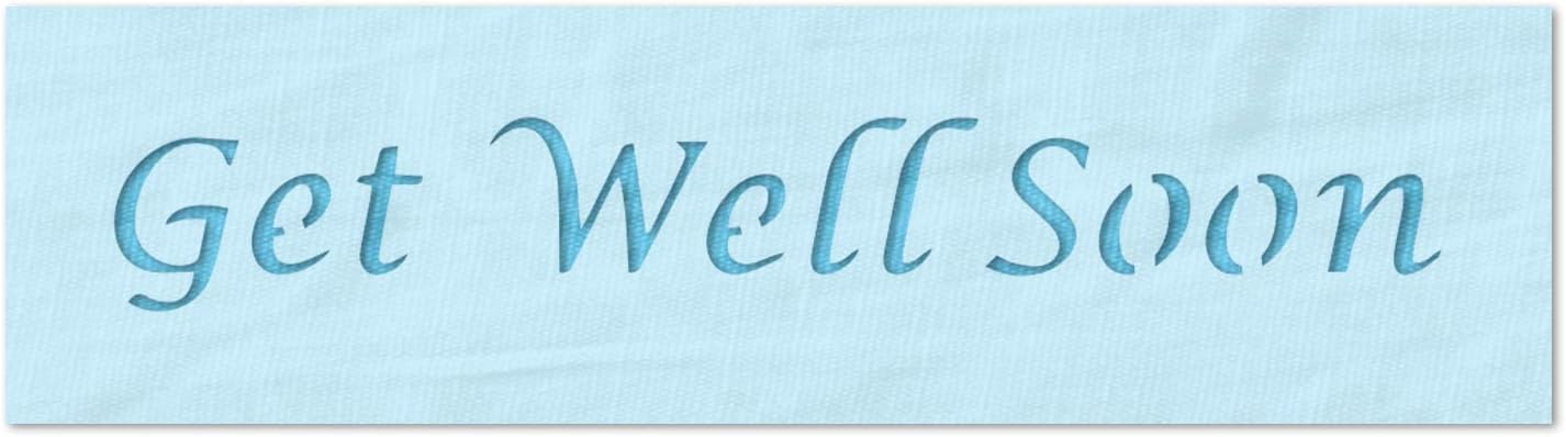 Stencil Stop Get Well Soon Text Stencil - Reusable for DIY Projects, Painting, Drawing, Crafts - 14 Mil Mylar Plastic (18 x 2.63 inches)